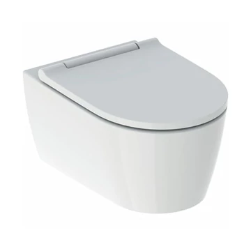 Geberit ONE Fali WC-csésze, TurboFlush, WC-ülőkével, fényes króm