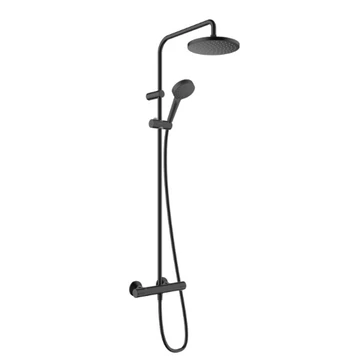 Hansgrohe Vernis Blend Showerpipe 200, 1 jet, termosztáttal, matt fekete