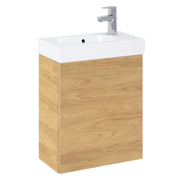 MIRELLO PICCOLO 45-ös fürdőszobai kisbútor (alsó bútor+mosdó) Hickory Natural E