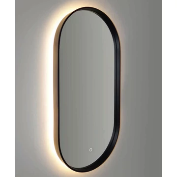 Vanita Spectral Oval tükör, fekete 90x45 cm