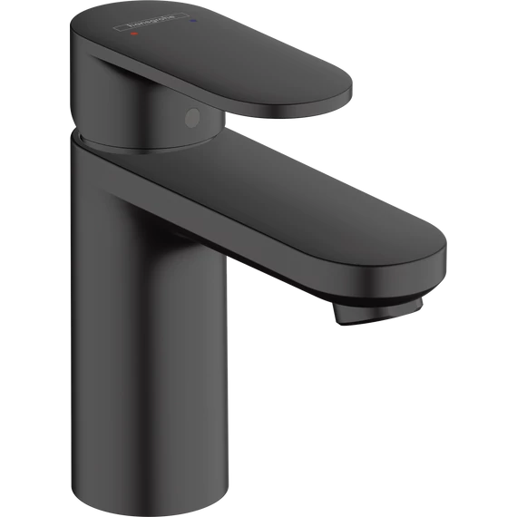 Hansgrohe Vernis Blend Egykaros mosdócsaptelep 100, Coolstart, automata lefolyógarnitúrával, matt fekete