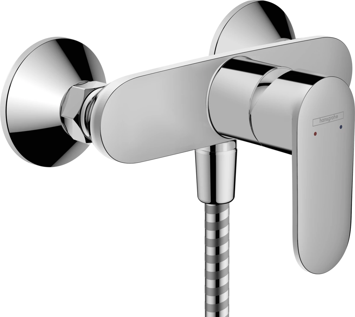 Hansgrohe Vernis Blend Egykaros zuhanycsaptelep falsíkon kívüli szereléshez, króm